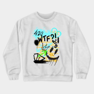 Graffiti Character on the wall Active Crewneck Sweatshirt